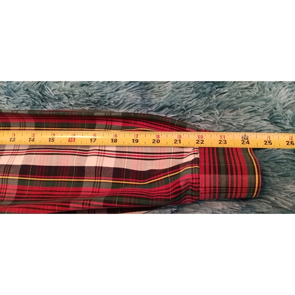 mens shirt size L Long Sleeve button up 90s y2k colorful plaid old money preppy - Picture 5 of 11